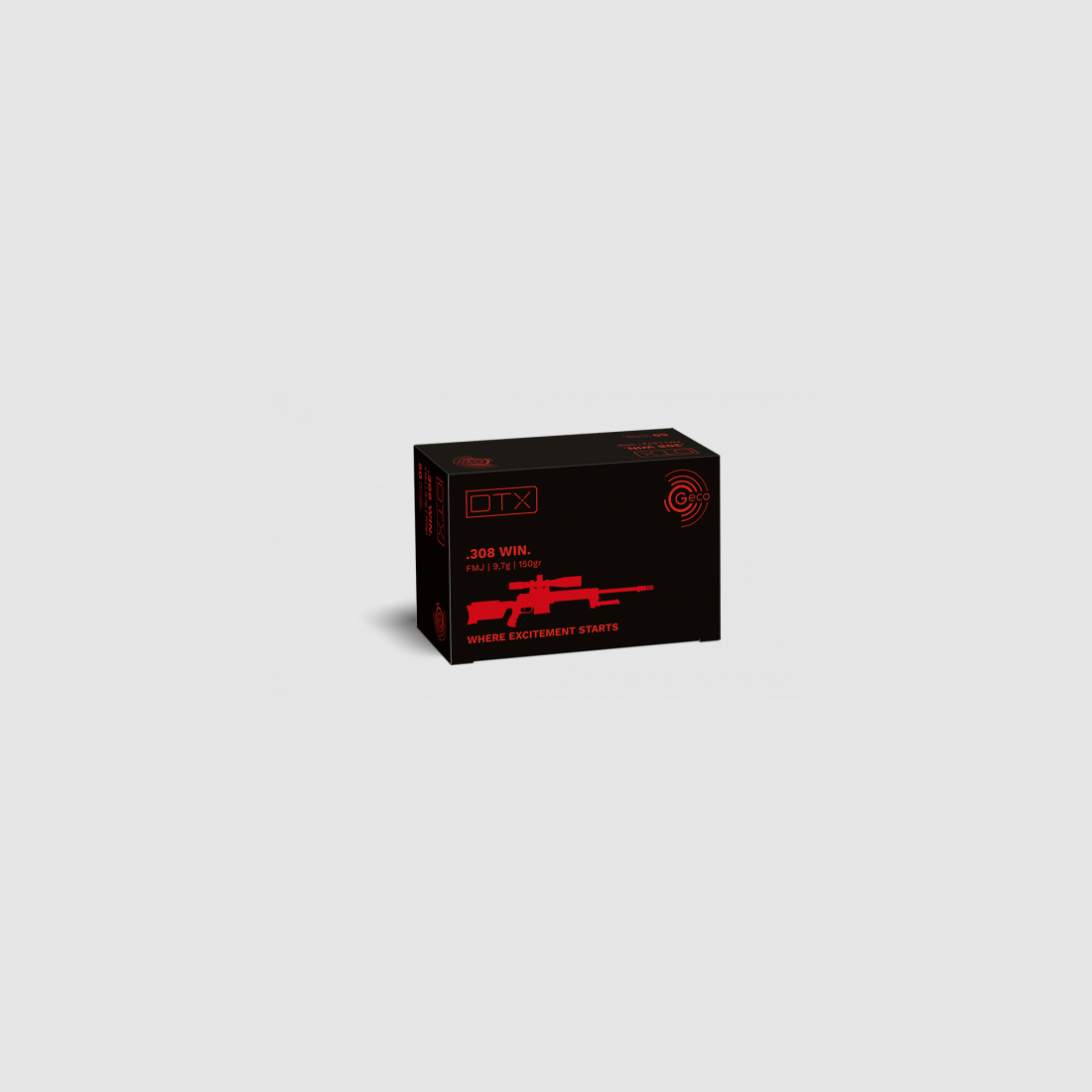 GECO DTX .308Win 9,7g 150grs munitions de 50 coups