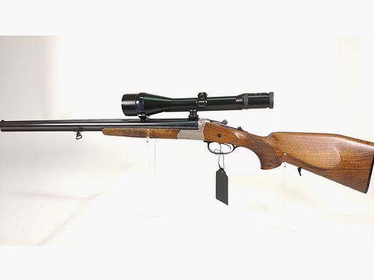 Krieghoff Trumpf Simplex Drilling 7x65 R / 16/70 with insert barrel .222 Rem. and Zeiss Diavari ZM 3–12x56 T*