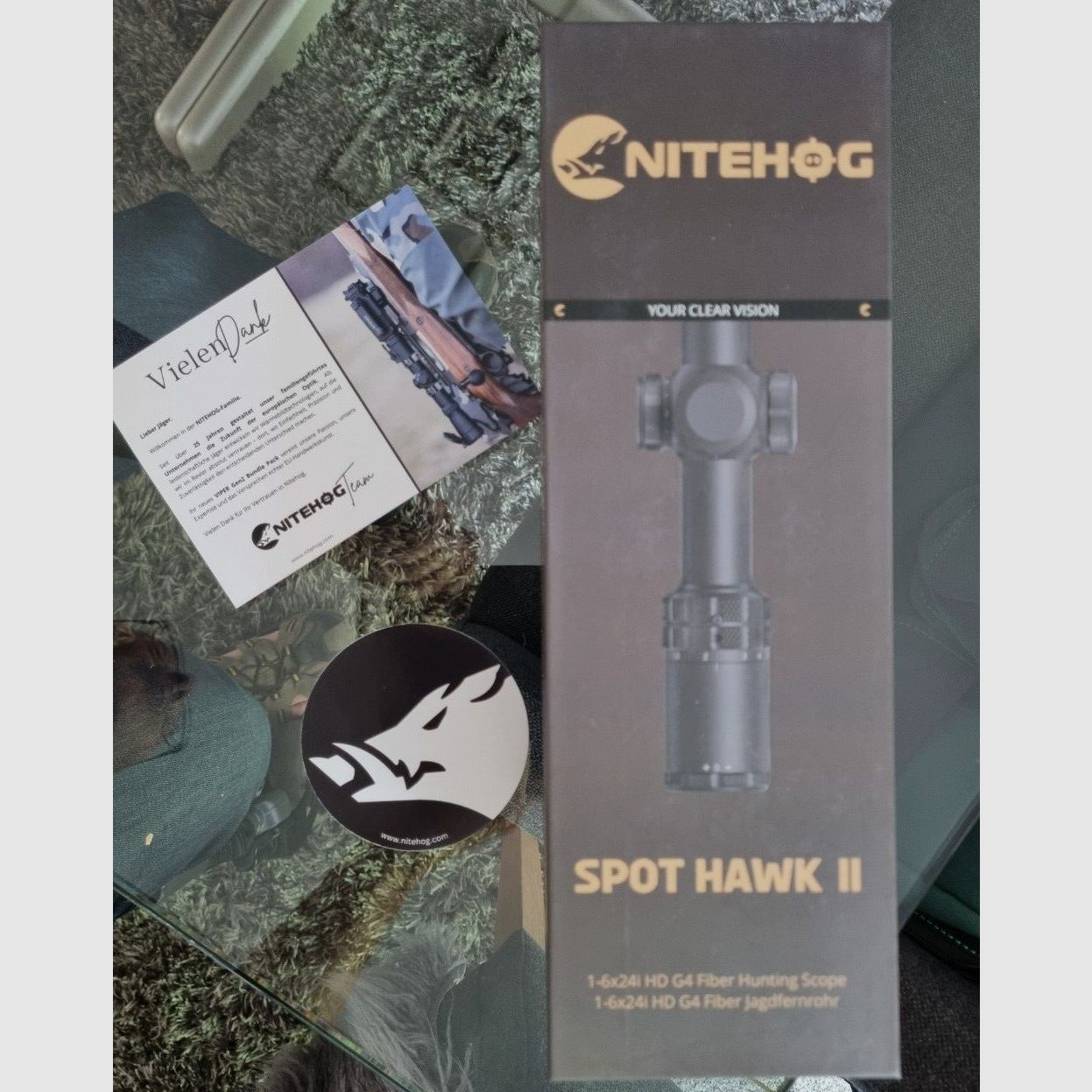 Nitehog Spot Hawk II scope, 1-6x24i HD G4 Fiber