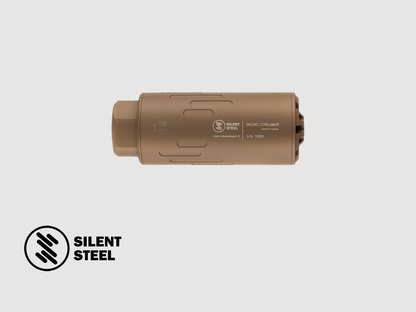 SILENT STEEL Micro Flow Streamer QD 7.62 FDE, Bild 1 von 4