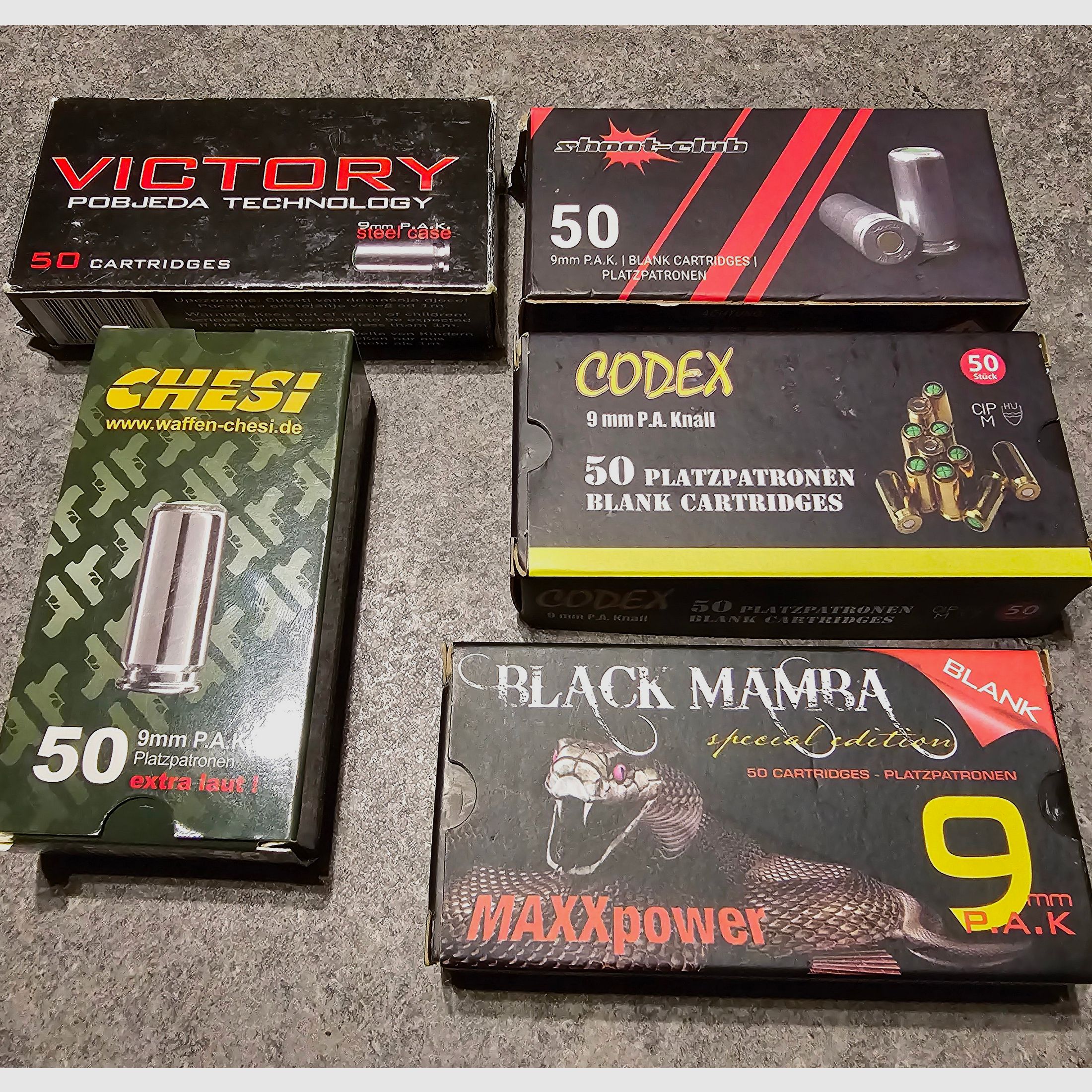 Platzpatronen für Schreckschusswaffen  Umarex Pobjeda Victory 9mm PAK RK 8mm