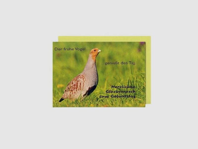 MICHEL PUBLISHING Birthday greeting card with hunting motif