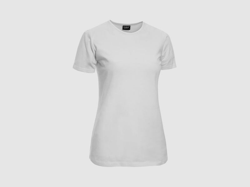 Clique T-Shirt Damen Weiß - L