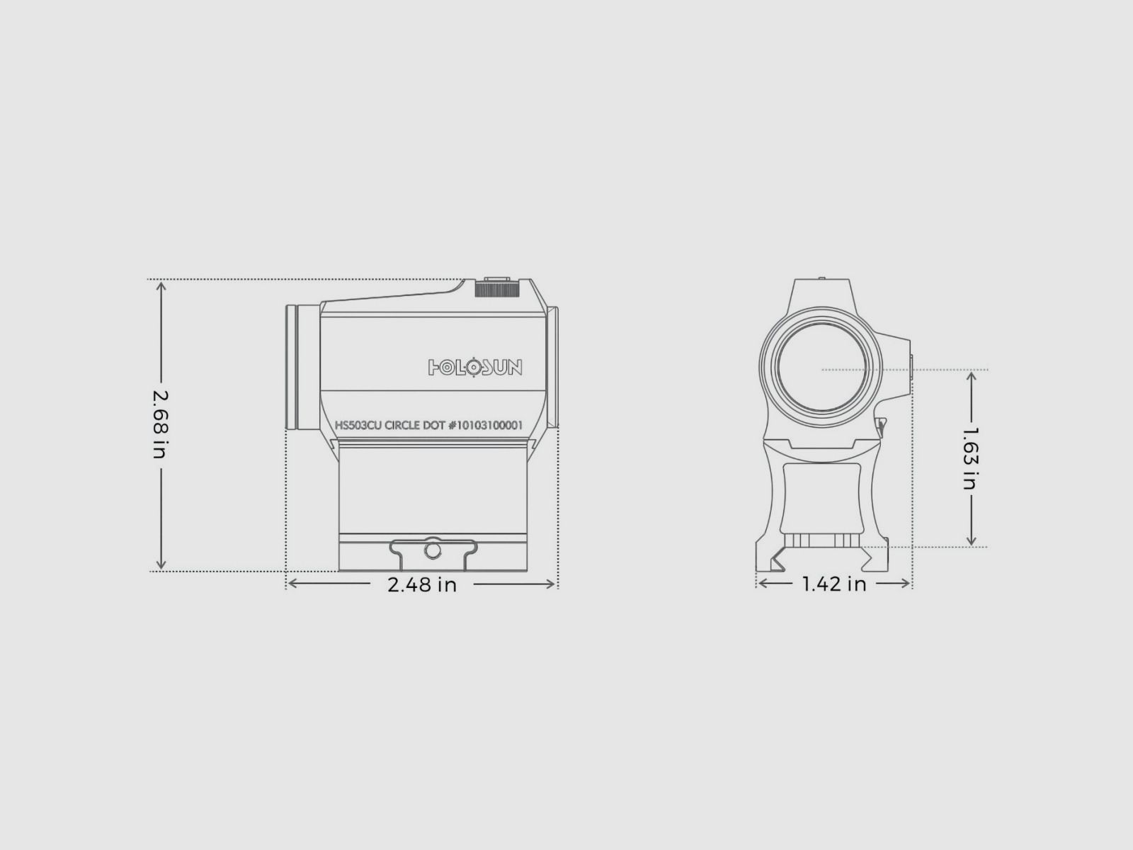 Primary Arms - Holosun HS503-G ACSS viseur à point rouge, image 8 sur 8