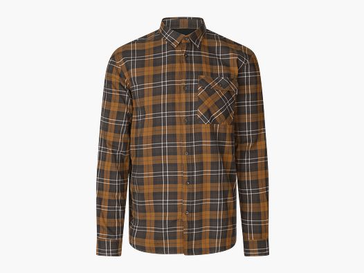 Seeland Glen Flannel shirt Men Dark Brown/Camel Check XXL