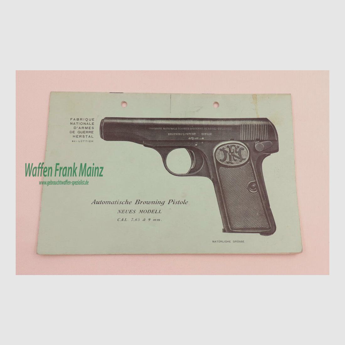 FN Fabrique Nationale Liegi Istruzioni per l'uso