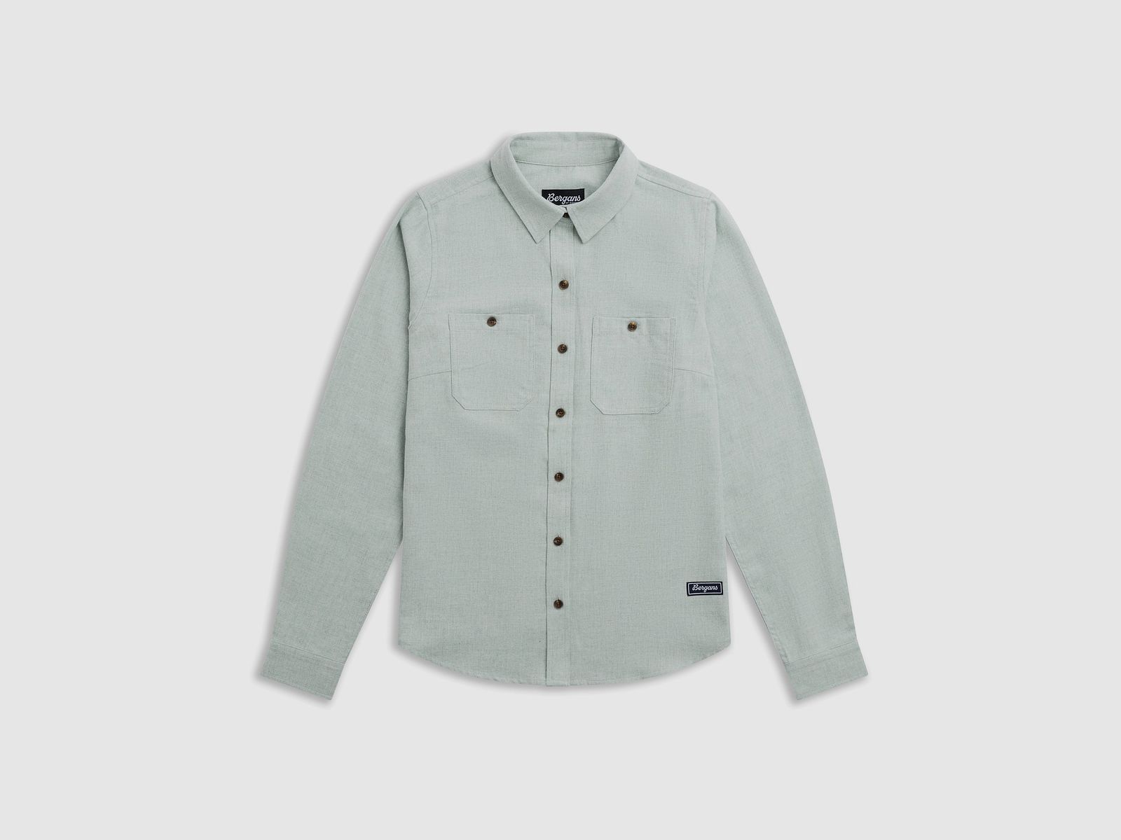 Bergans Nordmarka Flanellen Hemd Dames Dried Sage XS