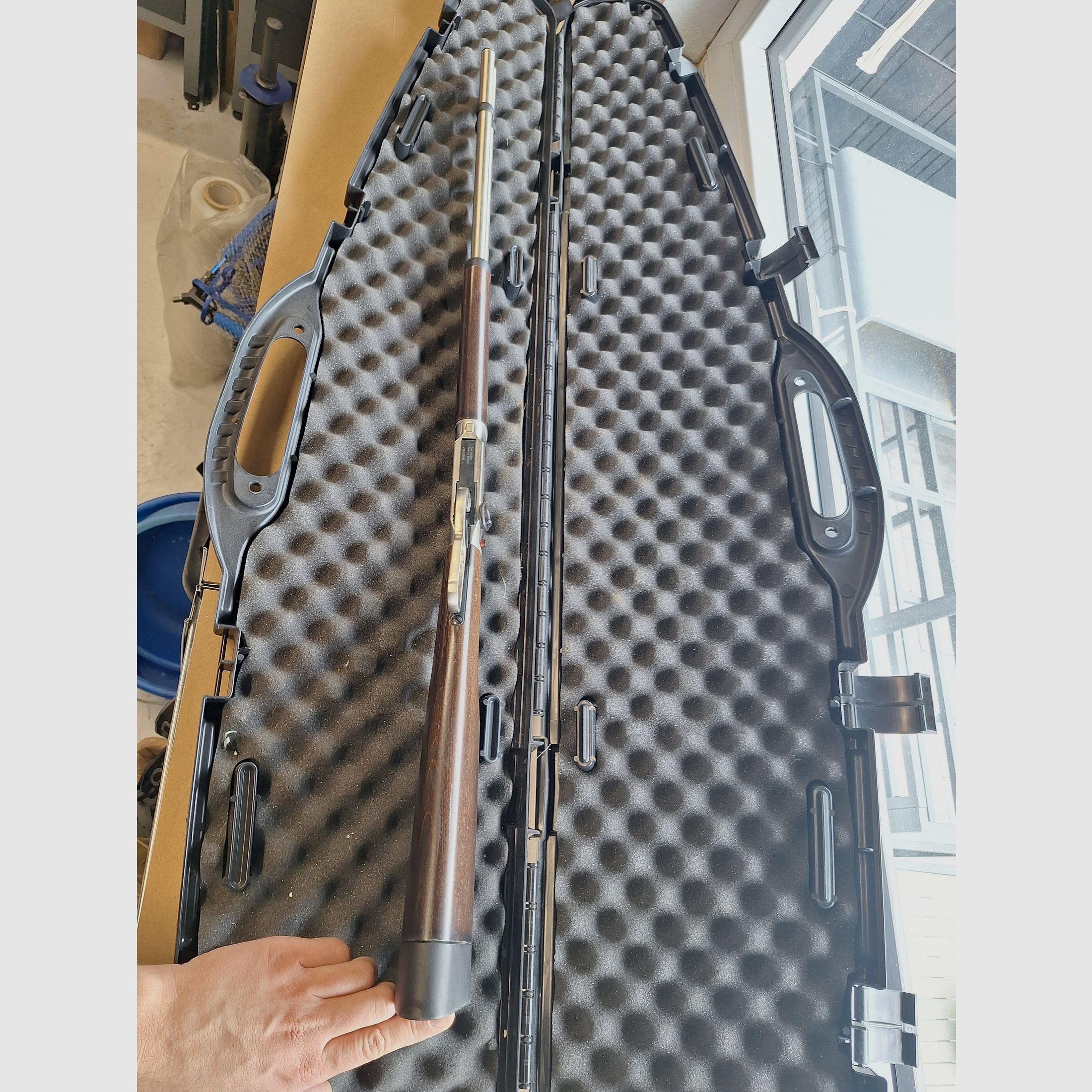 Walther Unterhebelspanner CO2 fucile ad aria 4,5mm Diabolo ottica in acciaio calcio in legno