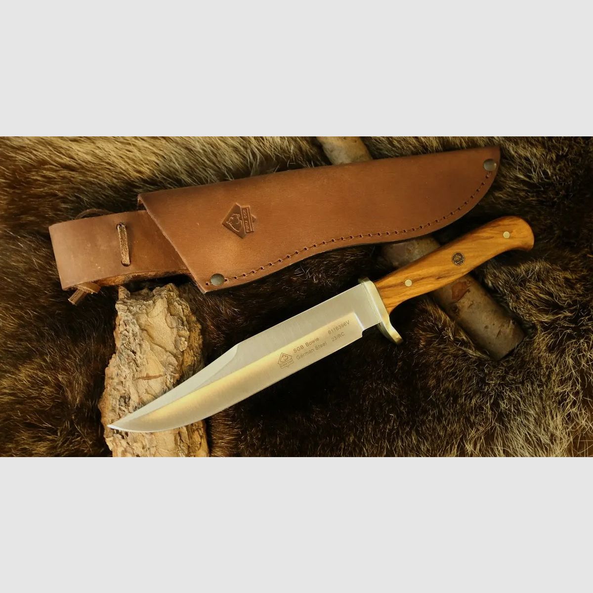 Puma SGB bowie, Olivenholz