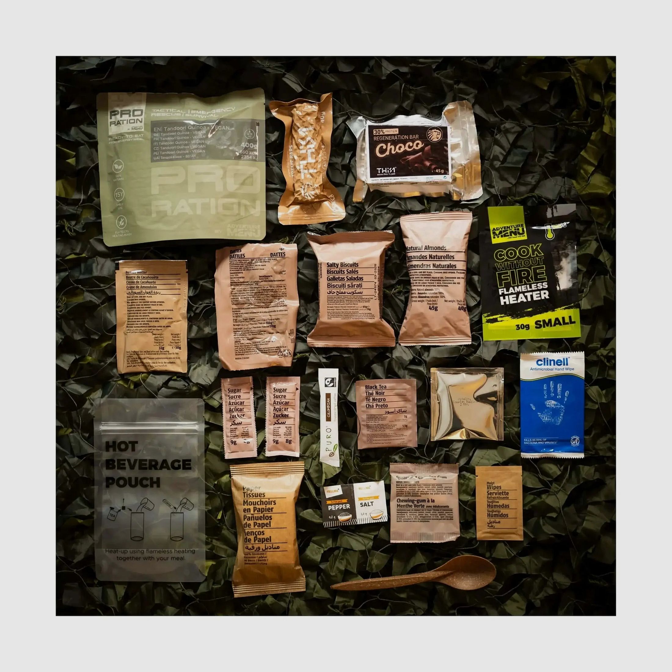 Pro-Ration Pro-Ration Ration de Demi-Journée Ultimate Tactical Ration Demi-Journée végétarienne