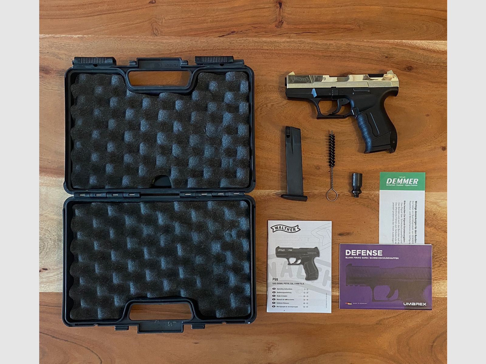 Walther P99 9mm P.A.K Sonderedition Gold