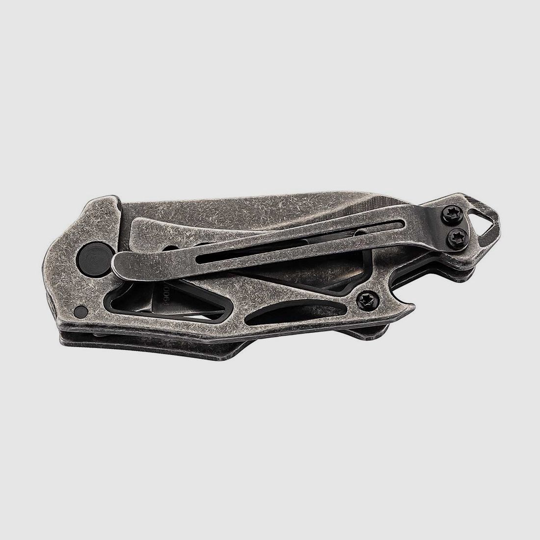 Taschenmesser Smith&Wesson Stonewash Keychain Stahl 3Cr13 KlingenlĂ¤nge 7,5 cm Skelettbauweise (P18)