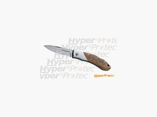 Couteau pliant Böker Caveman bois lame Damas 37 couches