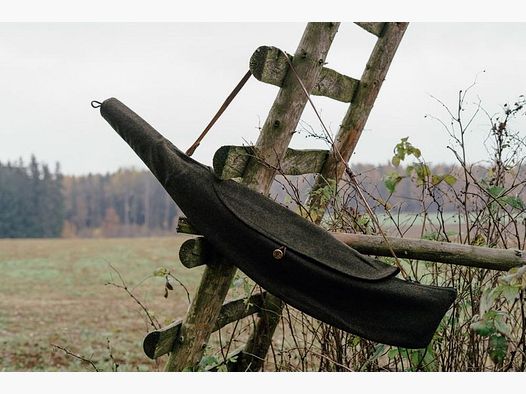 Lodenfutteral Schalldämpfer 105cm TOP m. Filz-Vlieseinlage