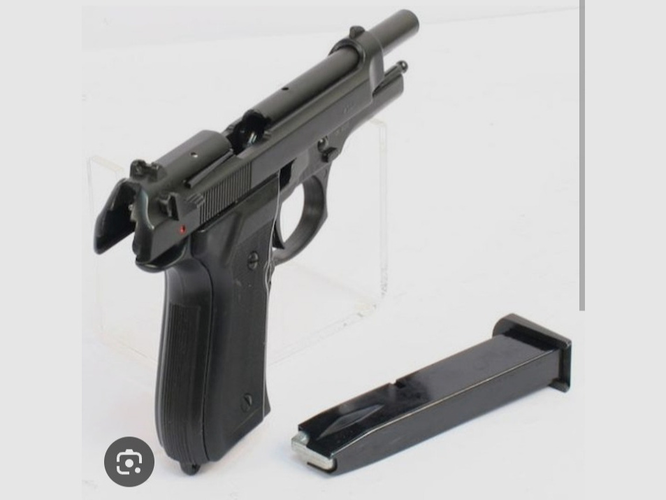 Vente Beretta92 copie avec chargeur supplémentaire pistolet à blanc 8mm k de Bruni Mod.92 - 18 coups