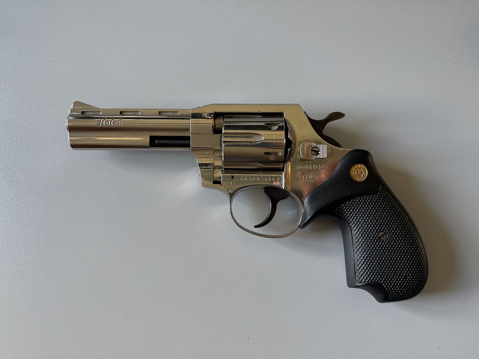 Holek Revolver Model 040, 4“ ALFA-PROJ Vernickelt