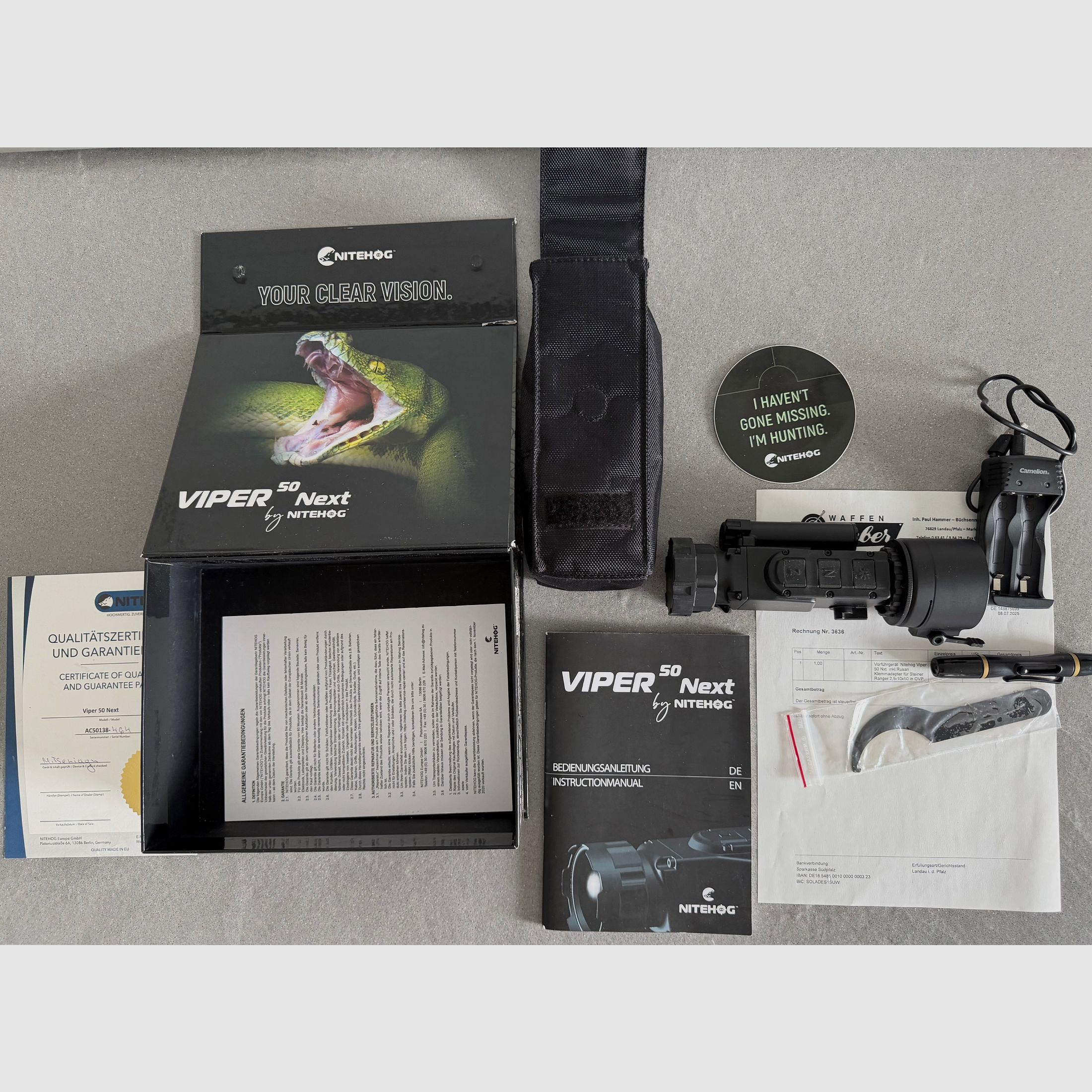 Wärmebildvorsatzgerät Nitehog Viper 50 Next
