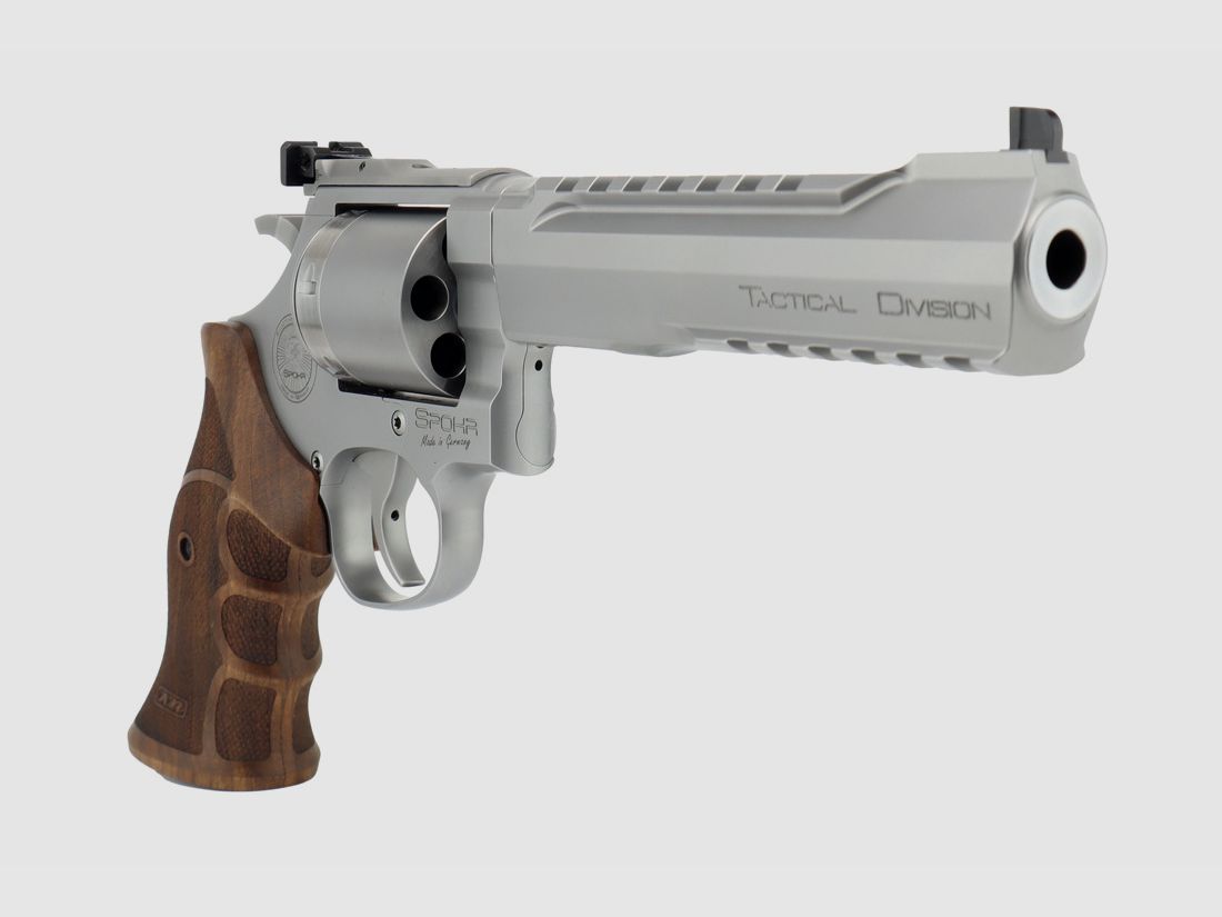  SPOHR Tactical Division Stainless 6 Zoll Revolver Made in Germany 6"