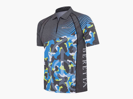 T-SHIRT – BERETTA – RUSH GRAPH POLO Blauwe Camouflage