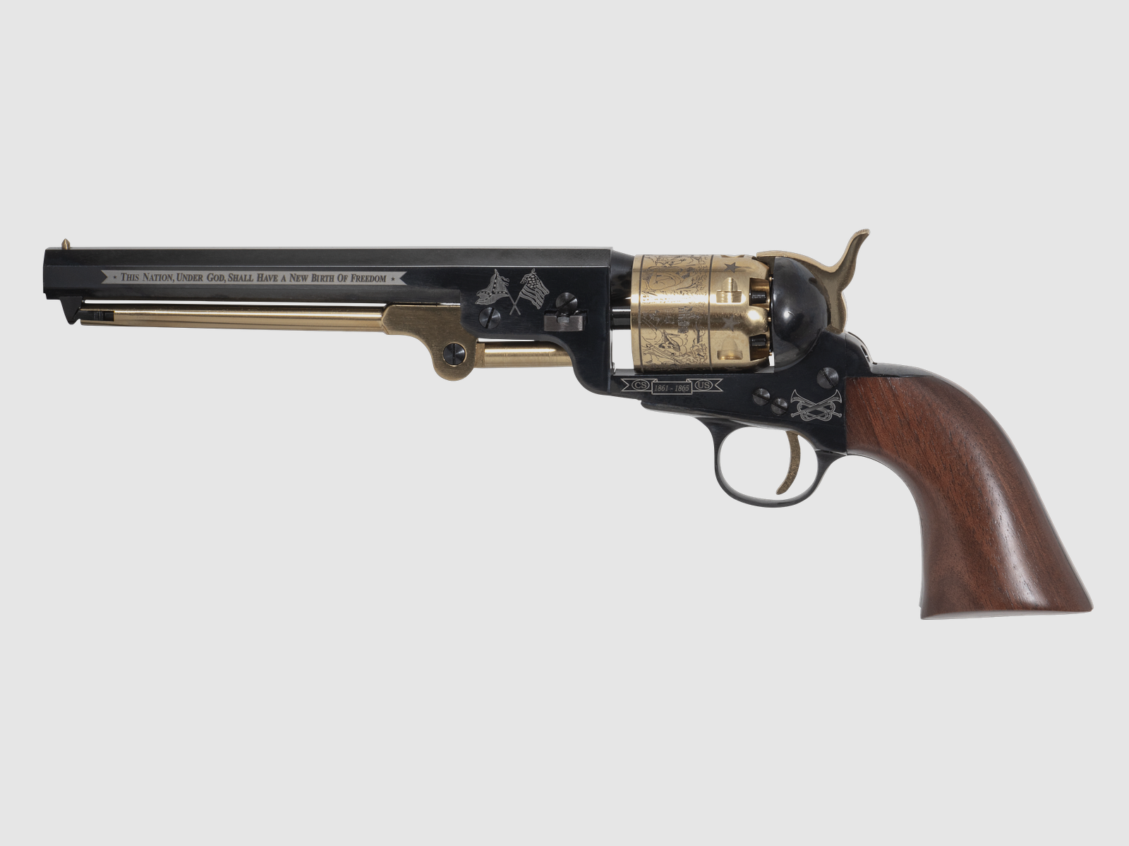 REPLIQUE 1851 NAVY COMMEMORATIF GOLD GTS / Cal .36 Poudre Noire, image 1 sur 2