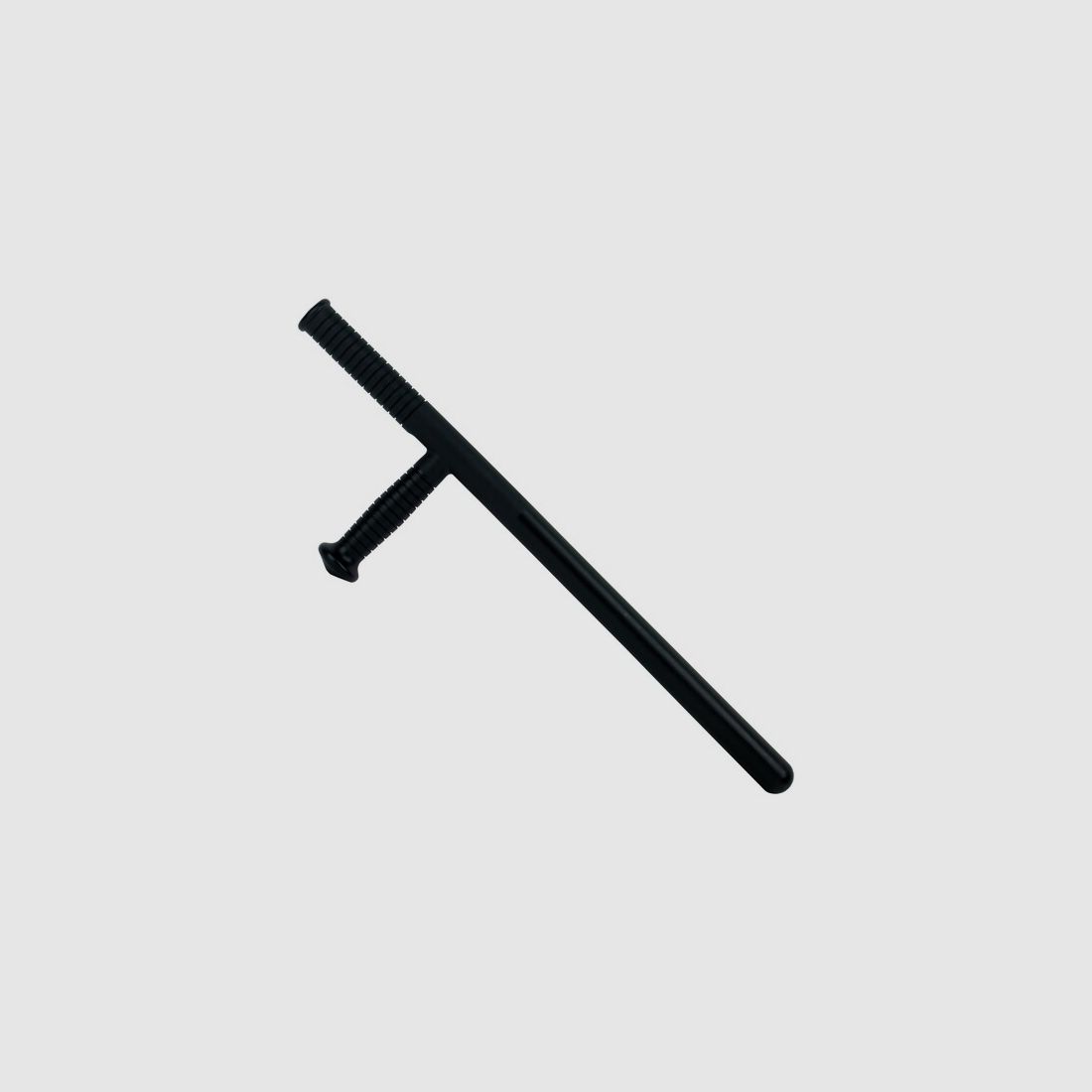 Tonfa Schlagstock 59cm m. Seitengriff Hartplastik schlagfest - Security Abdrängstock / Polizei Baton