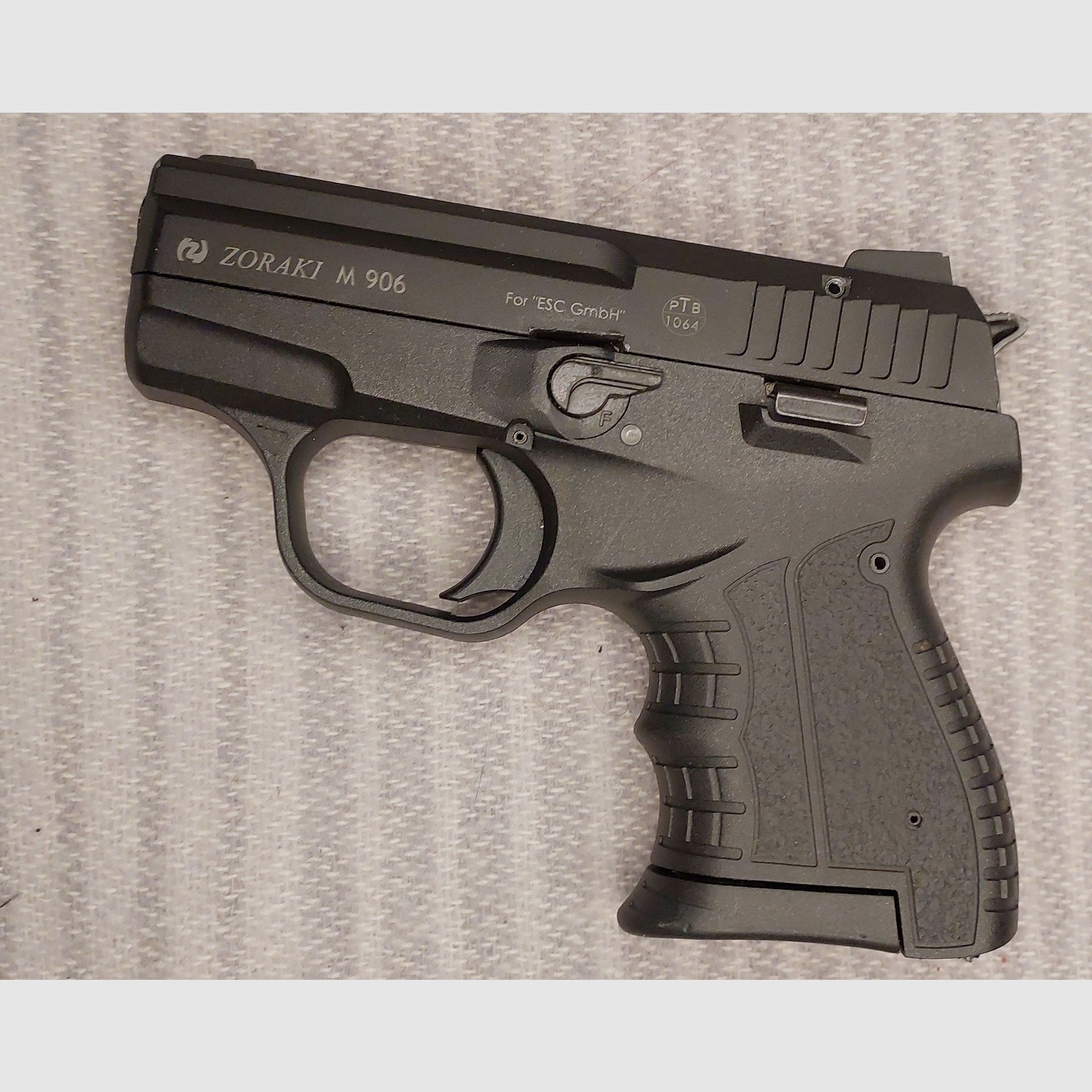 Pistolet d'alarme Zoraki M 906 9mm P.A.K. (PTB 1064) avec holster et 2 chargeurs