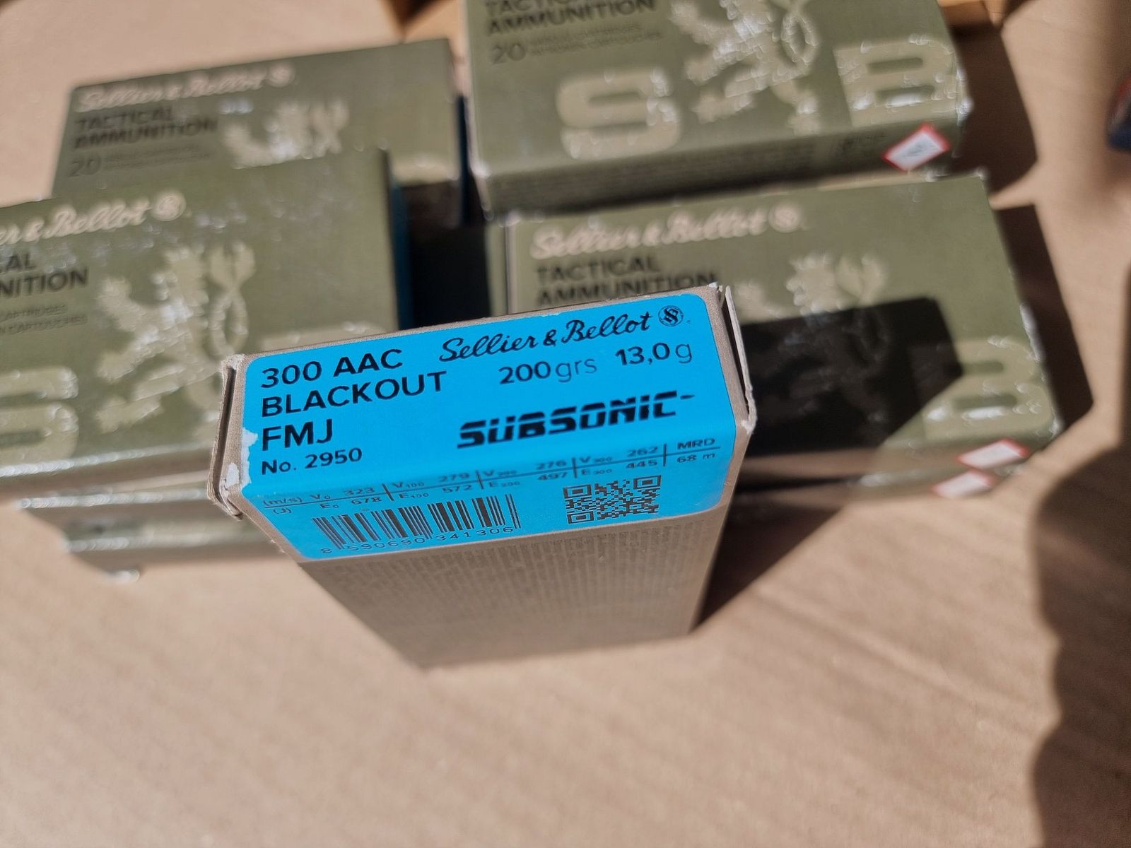 Munition .300 AAC Blackout Subsonic S&B FMJ 200gr und Hornady Sub-X 190gr - 680 Schuss