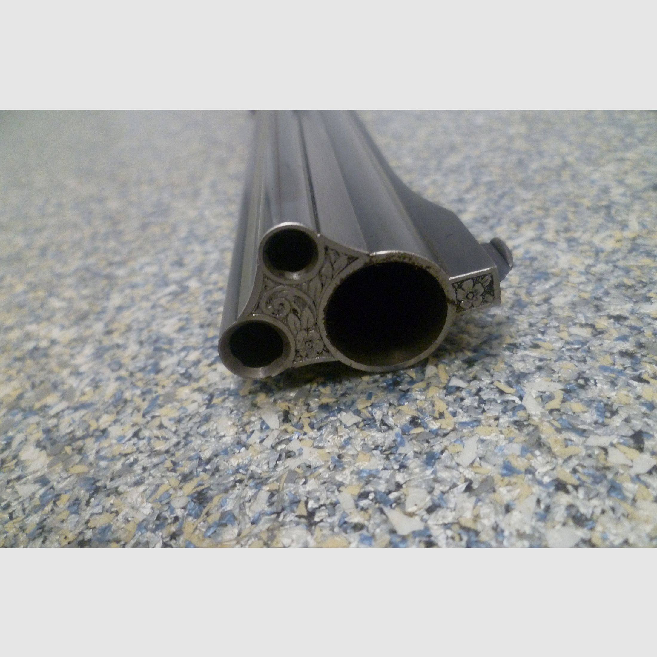 Seitenschloss - Bockdrilling Ludwig Borovnik Ferlach 16/70 & 7x65R & .22 Hornet