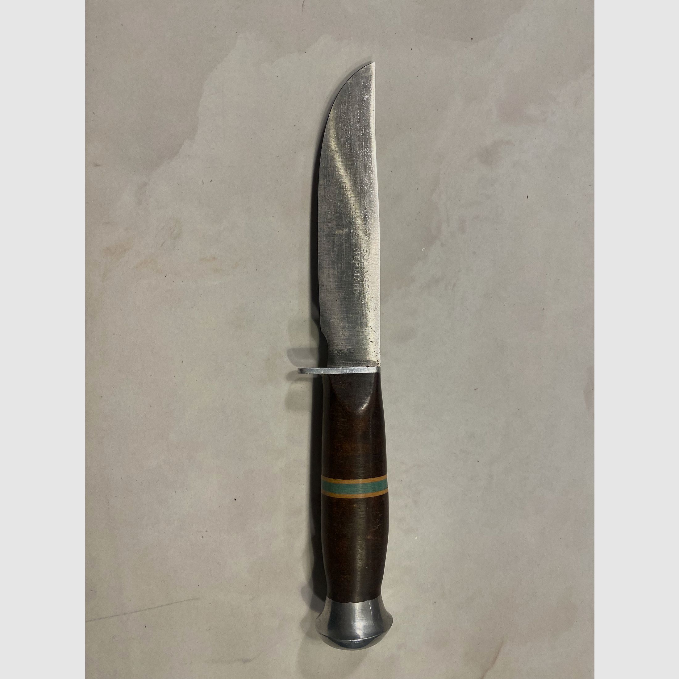 Cuchillo de caza / cuchillo de viaje – Alemania – mango de madera