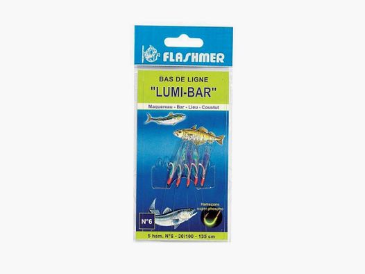 Lumi-Bar-Vorfach – 5 Haken FLASHMER