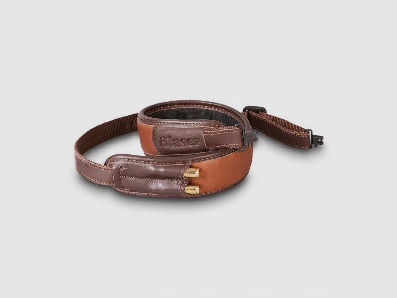 Leather rifle sling brown