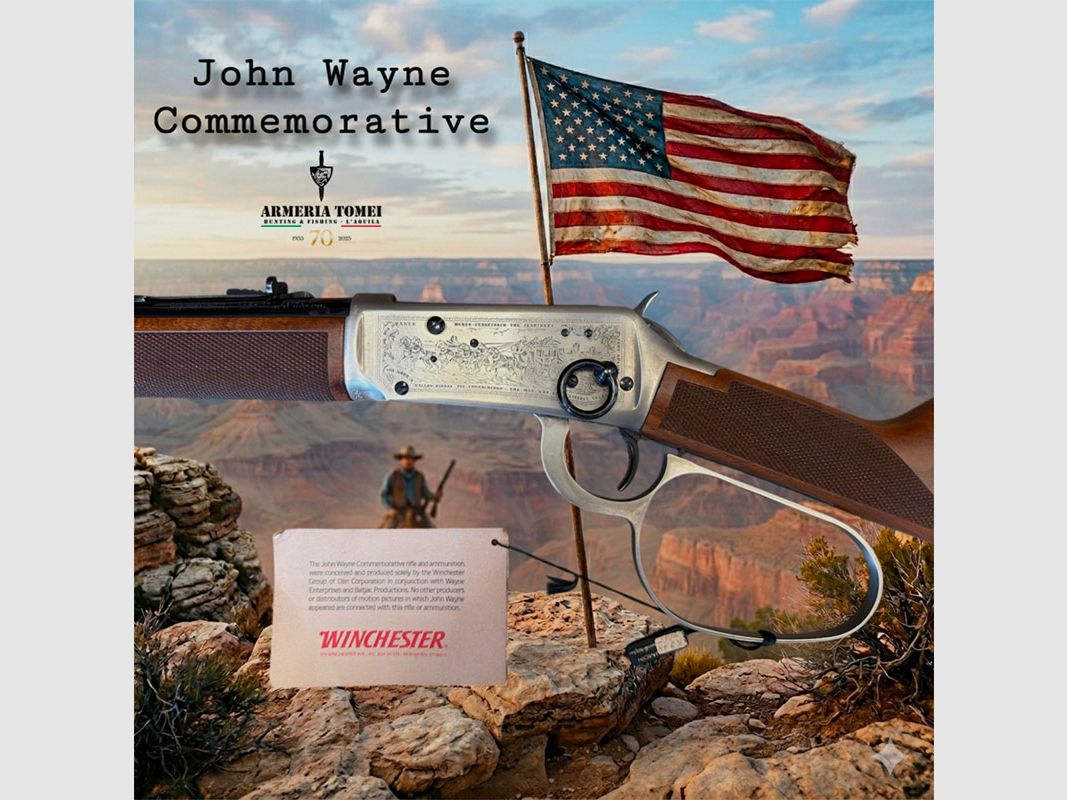 USED – LEVER ACTION RIFLE – WINCHESTER MOD. 94 JOHN WAYNE COMMEMORATIVE Cal. 32-40 Win., image 7 of 9