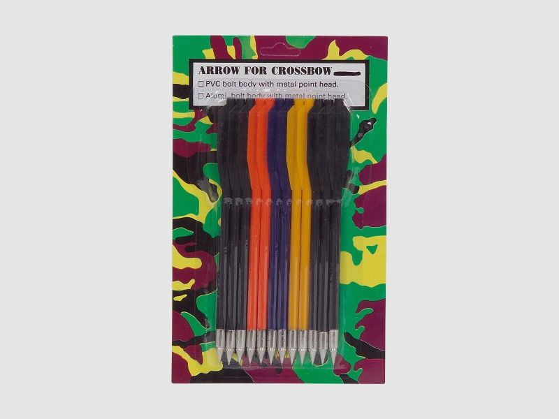 Flèches de rechange en plastique - 12 pièces, arbalète à pistolet
