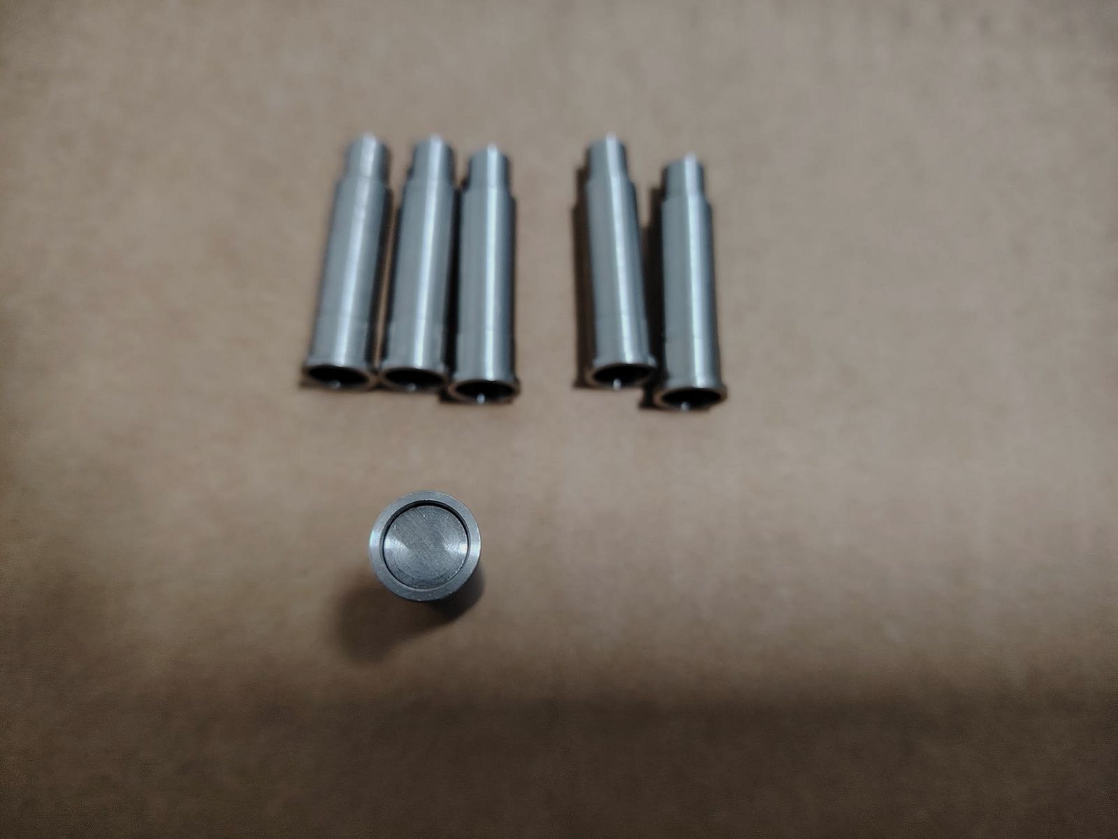 18x LEP Edelstahl Pufferpatrone für abgeschlagene 6,8 mm Kartuschen passend für ME Bull Barrel und/oder ME Single Action Army SAA Revolver