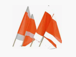 Drapeau d'avertissement en tissu LivingActive