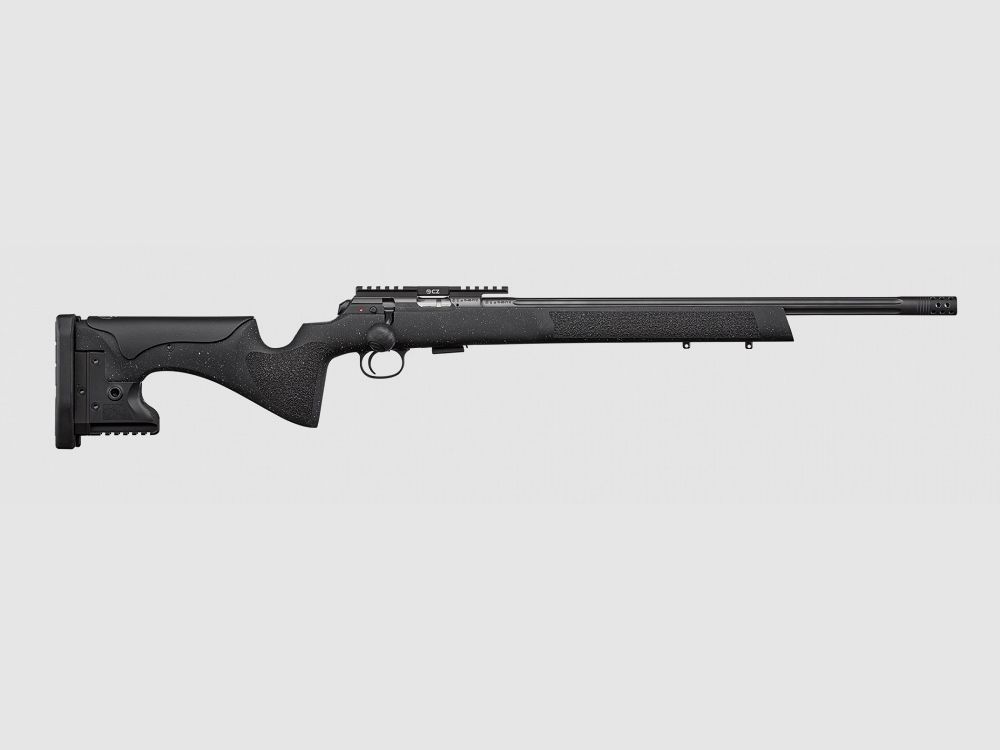 Fucile a otturatore CZ 457 LRP nero .22LR canna 50cm 1/2×20, immagine 2 di 3