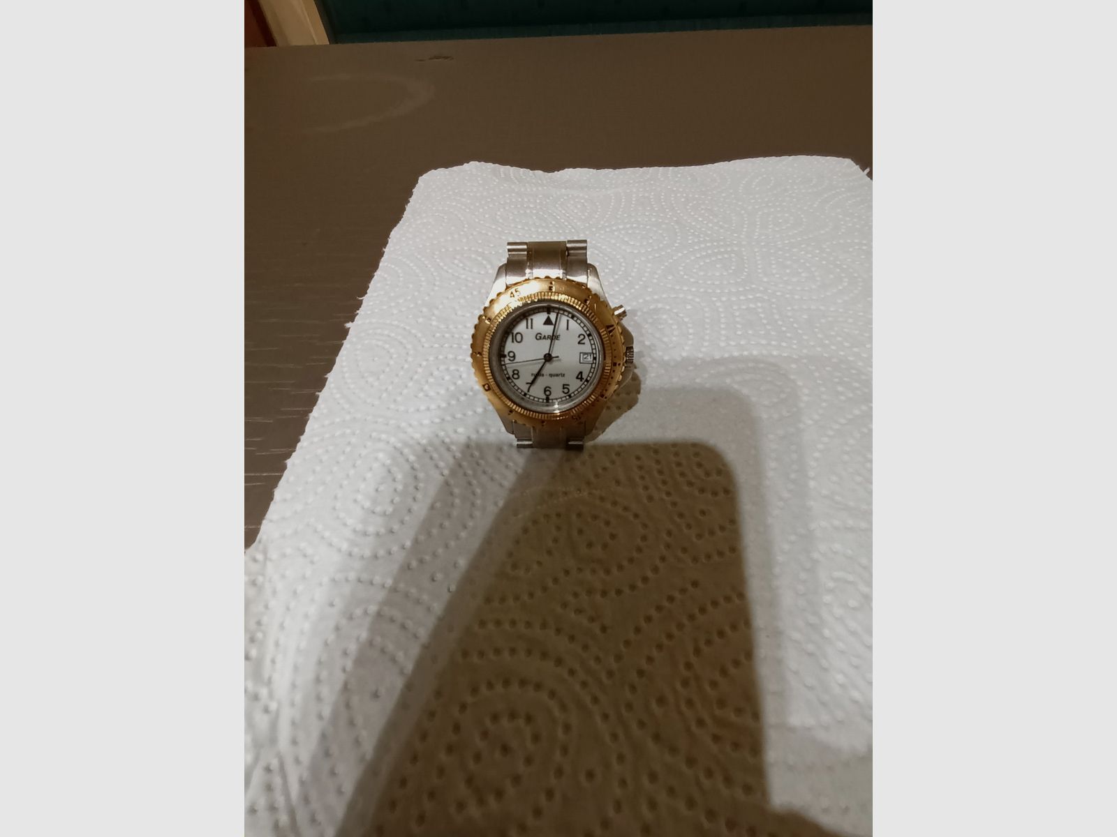 Herrenambanduhr Garde von Ruhla ein ganz seltenes Sammlerstück mit Datum, Licht.