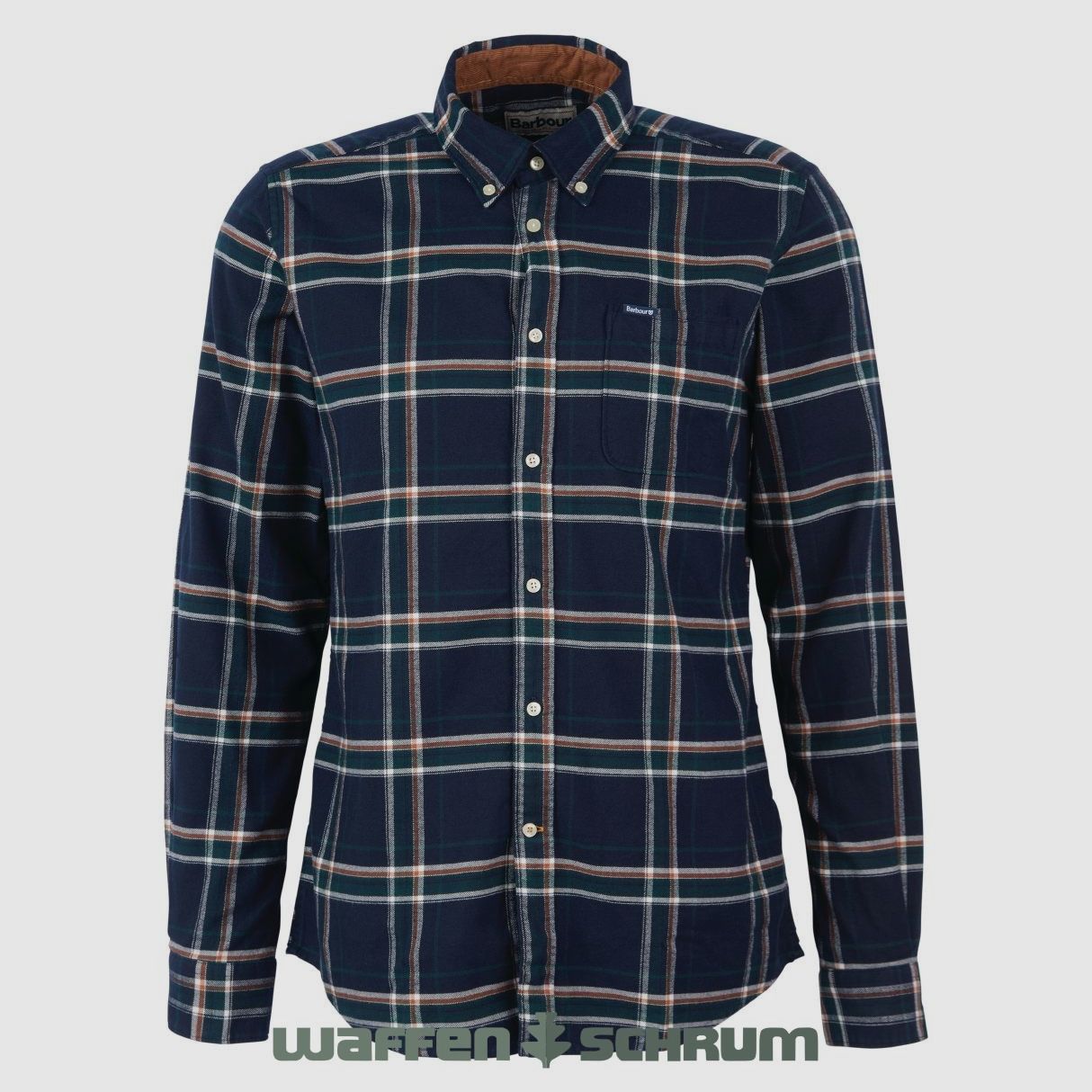 Barbour Hemd Ronan Tailored Check inky blue