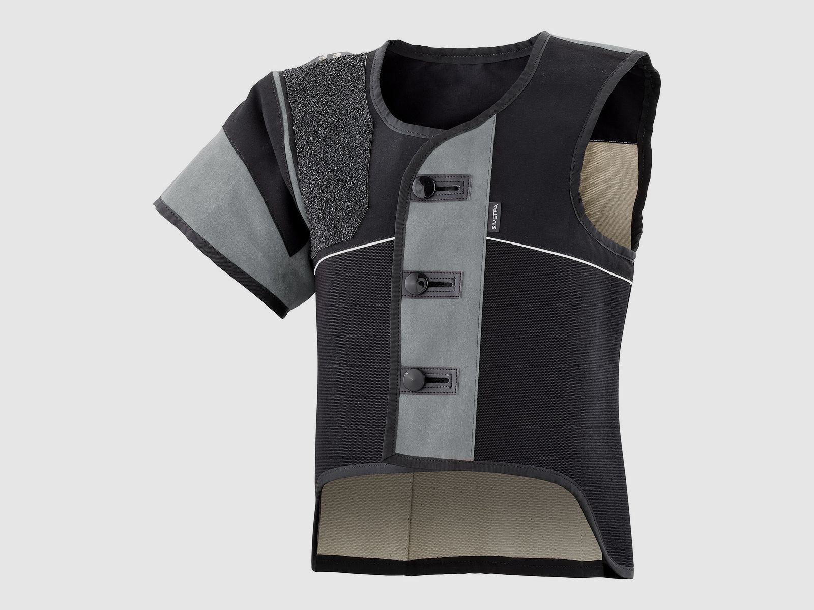 Simetra Primofit 10 gilet de veste de tir pour tireurs droitiers en position assise, lin, image 2 sur 2
