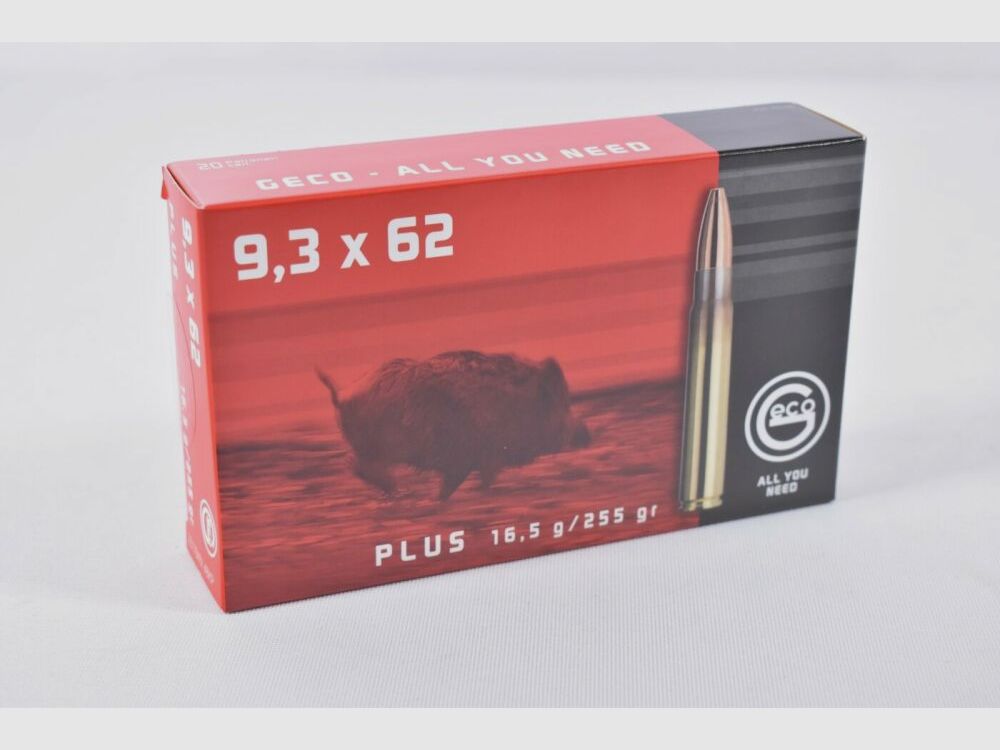 Geco 9,3x62 Plus 255grs / 16,5g