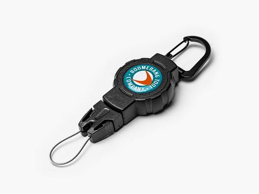 Średni karabinek Boomerang Gear Tether, czarny