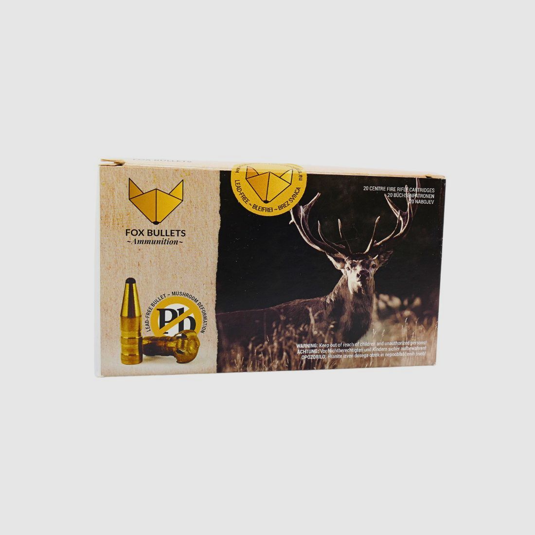 Fox-Bullets .243 Win. 5,2g/80grs Büchsenpatronen Bleifrei