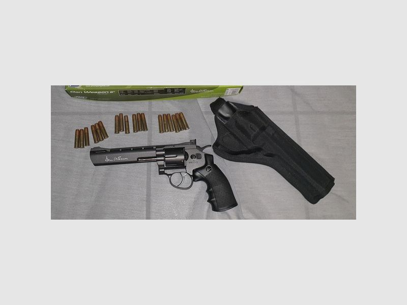 ASG Dan Wesson Revolver CO2 6mm BB 6Zoll 6" schwarz black