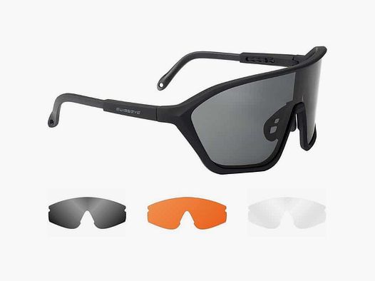 Gafas de protección SwissEye DEVIL Airsoft incl. 3 lentes (negro)