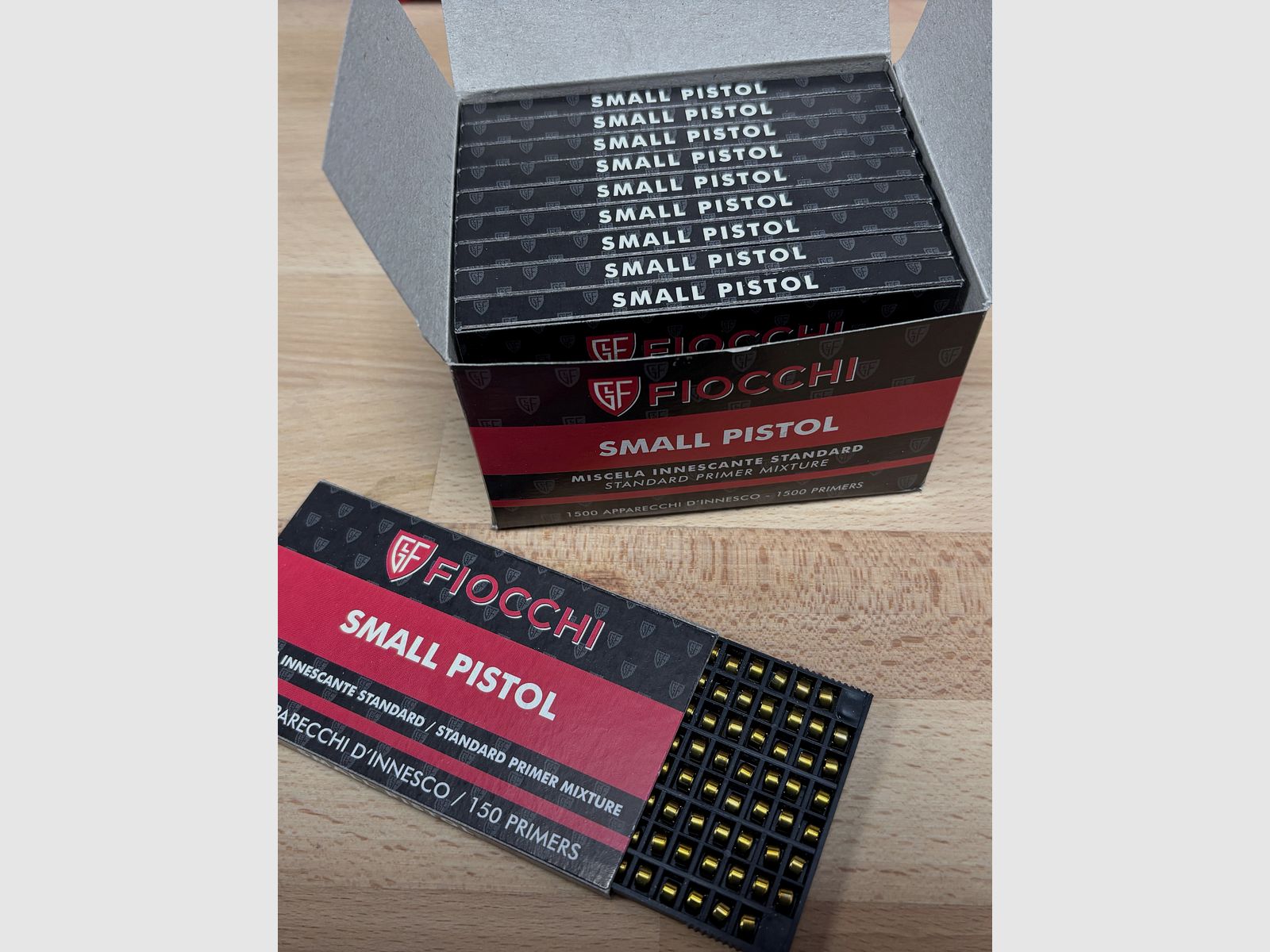 1500 pcs. Fiocchi Small Pistol Primer