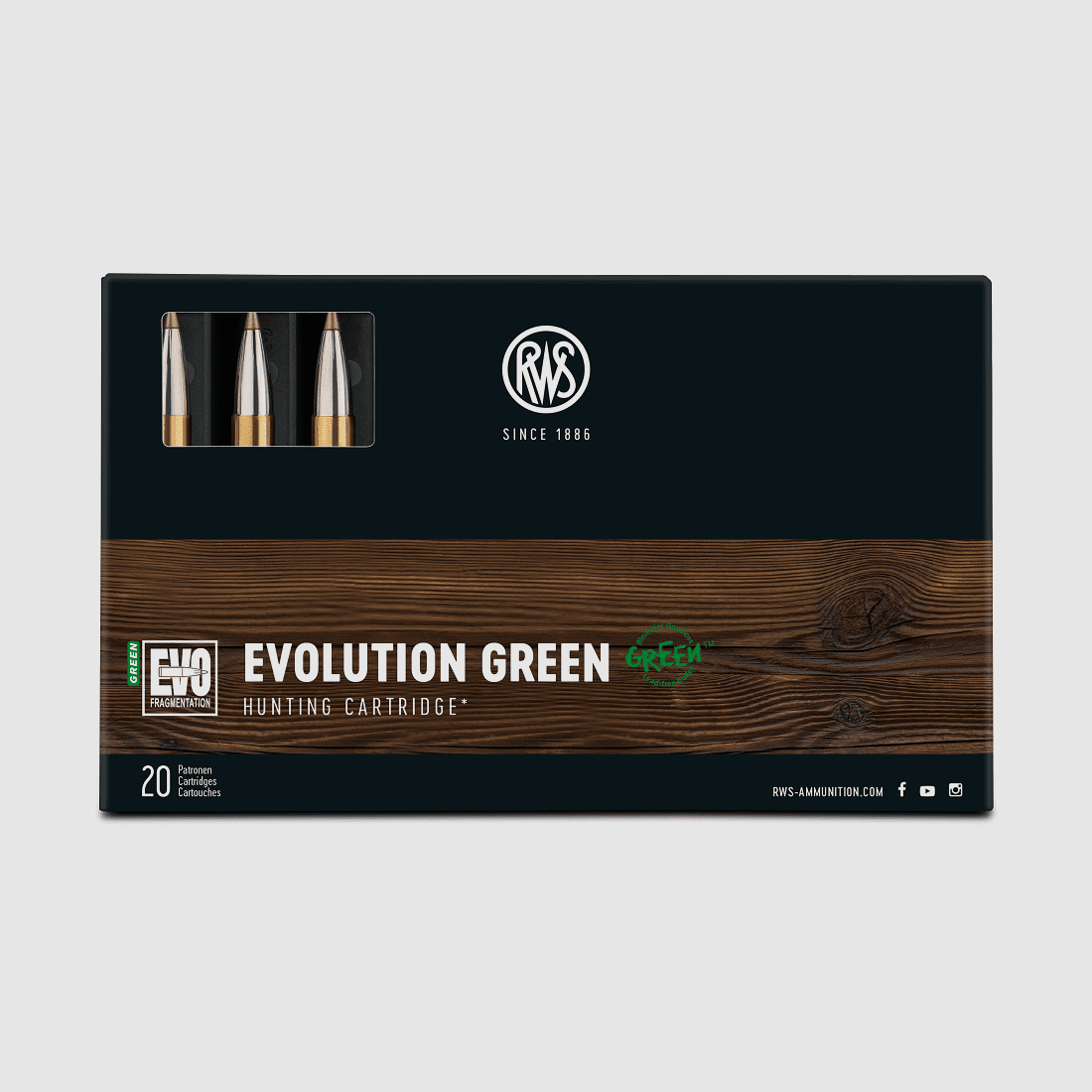 RWS 7x65 R EVO Green 127gr. - 20 pcs