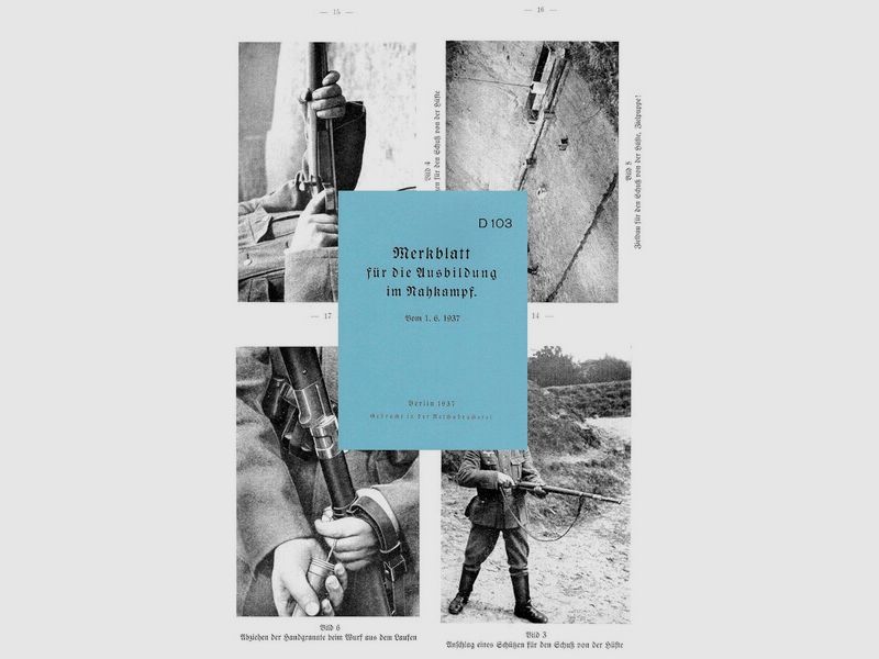 Nachdruck Merkblatt Wehrmacht Ausbildung im Nahkampf von 1937