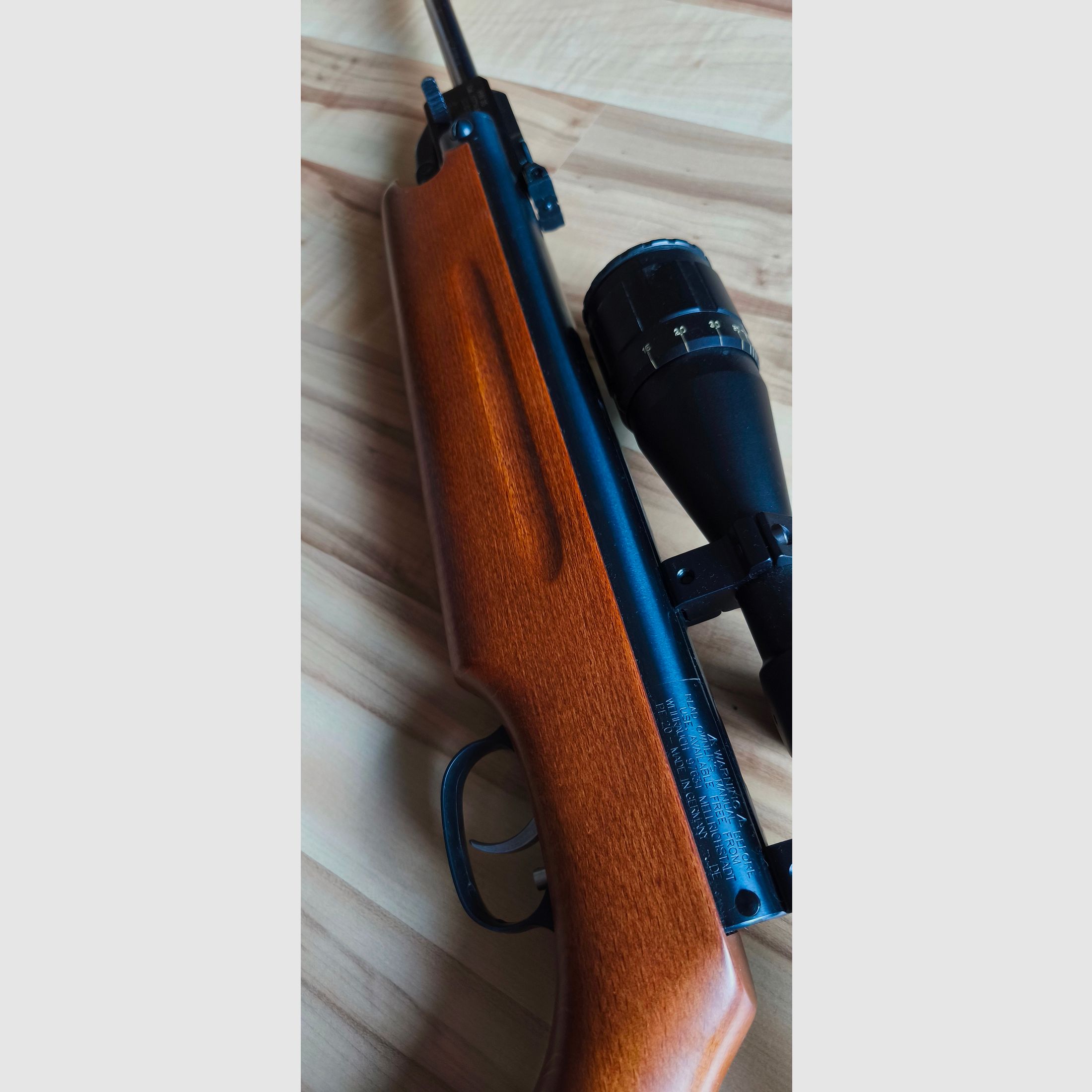 Weihrauch Gewehr HW35 incl. Schalldämpfer Kal. 4,5mm mit ZF 3-9x40