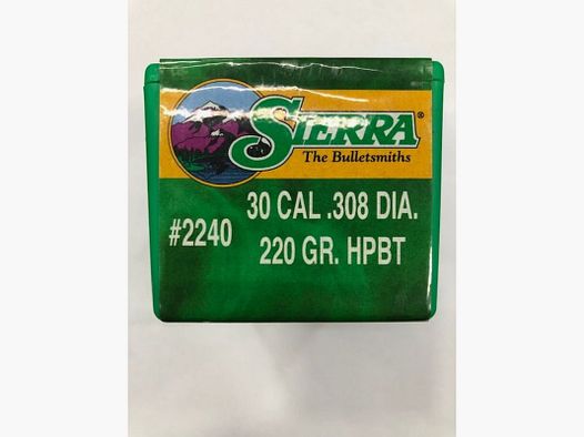 SIERRA POCISK C 30 GR 220 HPBT