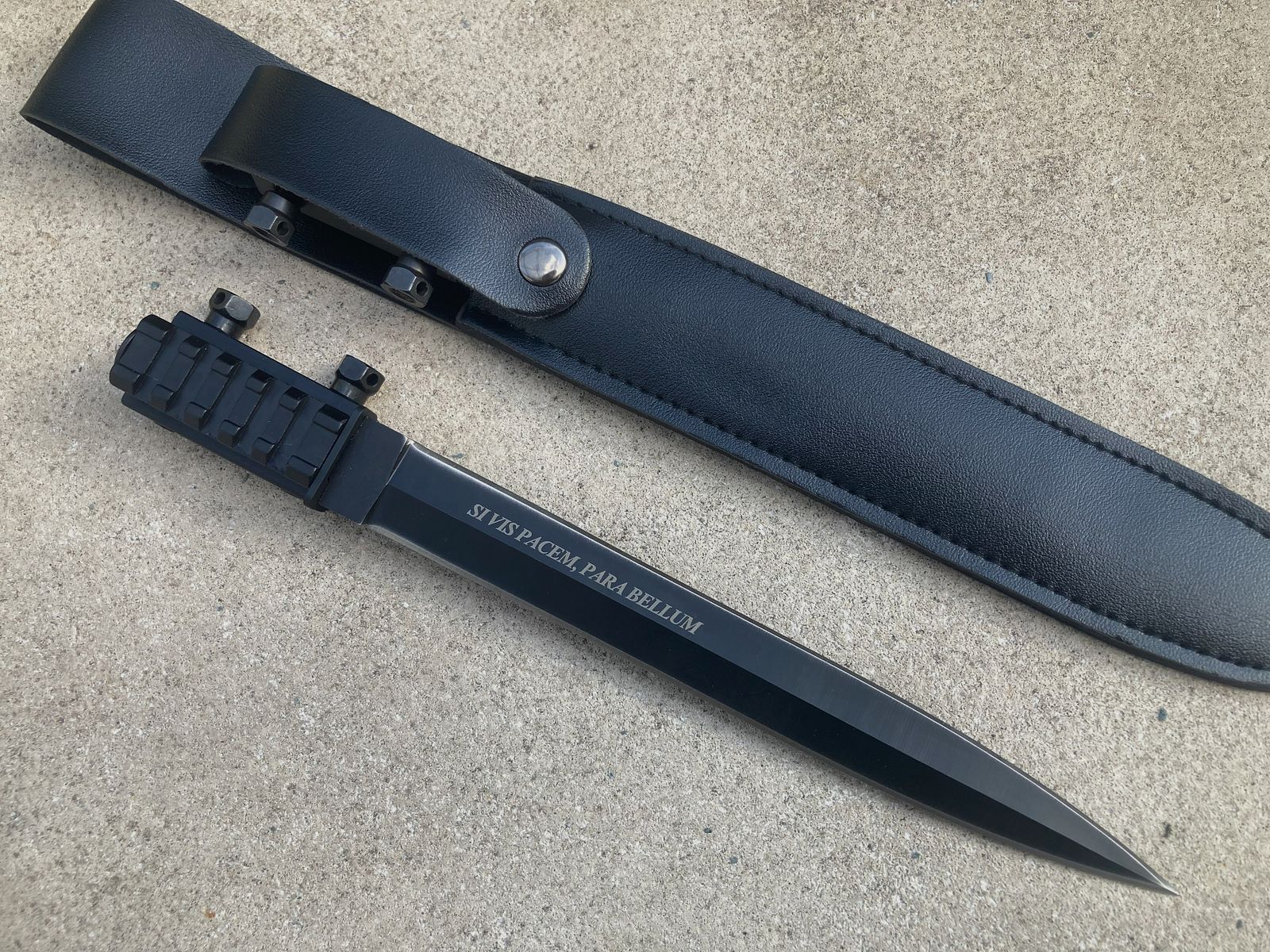 Universal Picatinny bayonet made of stainless steel, among others for Umarex HDR HDP HDB HDS, First Strike, Byrna, Tippmann TiPX Home Defence crossbow etc.